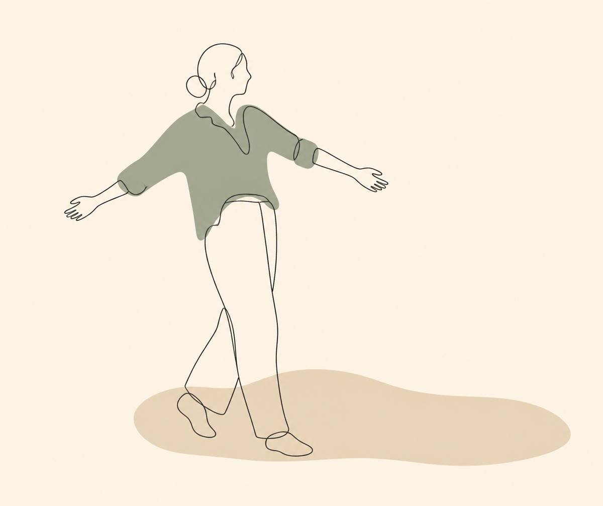 Illustration: feine Linien als Sinnbild für Bewegung und Ruhe